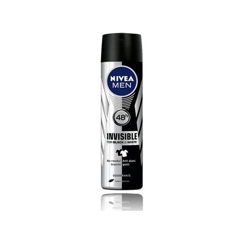 Nivea Deodorante Spray For Men Black & White 150 Ml 1 Nivea Deodorante Spray For Men Black & White 150 Ml