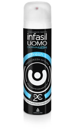 INFASIL Deodorante Uomo Derma48H Fresh Con Molecola 2C 150ML ANTIODORE