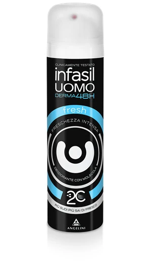 INFASIL Deodorante Uomo Derma48H Fresh Con Molecola 2C 150ML ANTIODORE