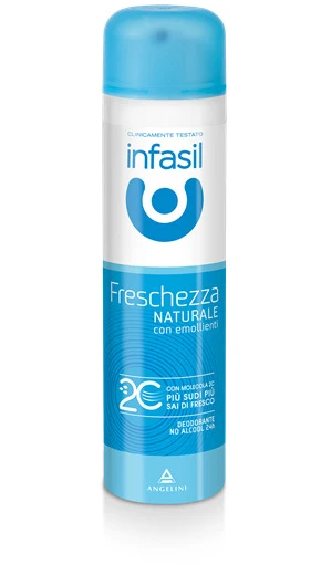 INFASIL Deodorante Freschezza Naturale Spray EMOLLIENTI 150ML ANTIODORE 24H