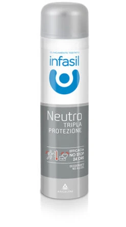 INFASIL Deodorante Neutro Tripla Protezione Spray 150ML ANTIODORE ANTISUDORE 24H