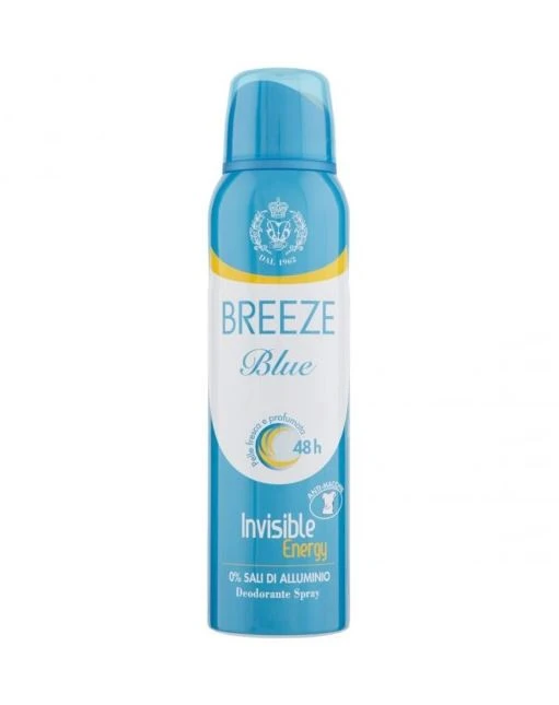 BREEZE DEO DEODORANTE SPRAY 48h BLUE 150ml ANTISUDORE ANTIODORE ANTIMACCHIA 1 BREEZE DEO DEODORANTE SPRAY 48h BLUE 150ml ANTISUDORE ANTIODORE ANTIMACCHIA